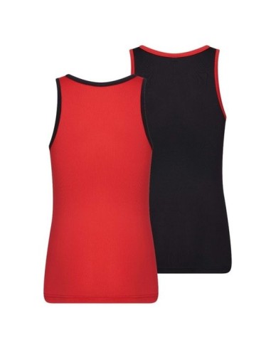 Beeren Meisjes Mix&Match hemd Rood/Zwart 2Pack