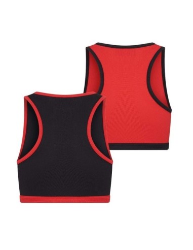 Beeren Meisjes Mix&Match Topje Rood/Zwart 2Pack