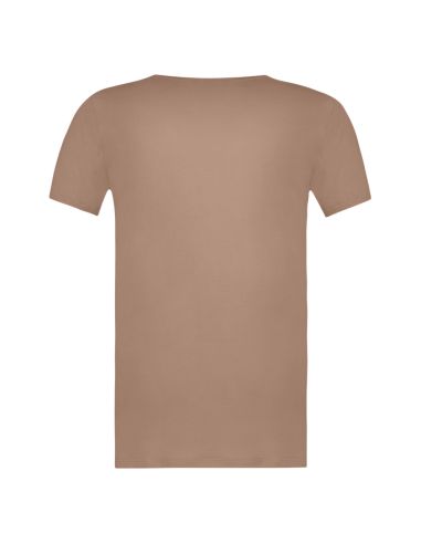 Beeren Heren T-shirt Diepe V-Hals Green Comfort M181 Natural