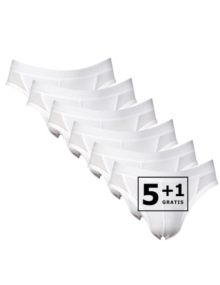 Beeren Heren sportslip Comfort Feeling 6Pack Wit