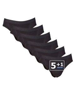 Beeren Heren sportslip Comfort Feeling 6Pack Zwart