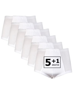 Beeren Heren tailleslip Startex met gulp 6Pack Wit