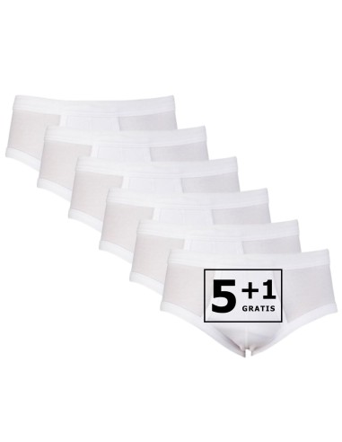 Beeren heren slip met gulp 6Pack Wit