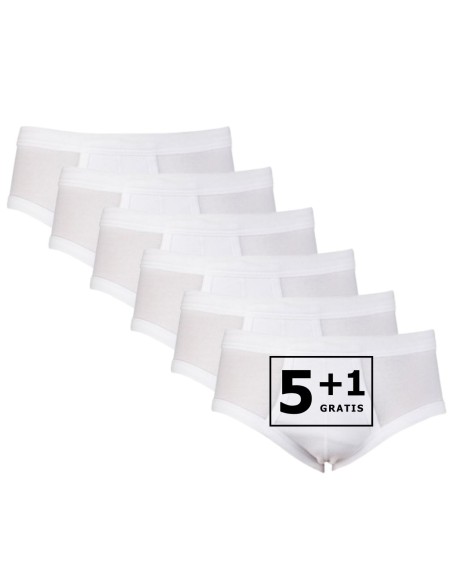 Beeren heren slip met gulp 6Pack Wit Beeren heren slip met gulp 6Pack Wit