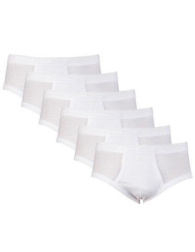 Beeren heren slip met gulp 6Pack Wit