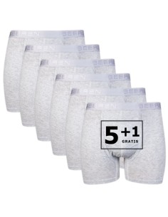Beeren Heren boxershort Dylan 6Pack Grijs