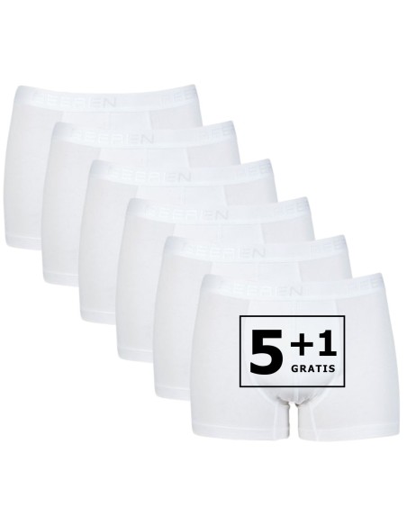 Beeren Heren boxershort Rolf 6Pack Wit