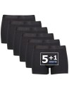 Beeren Heren boxershort Rolf 6Pack Zwart