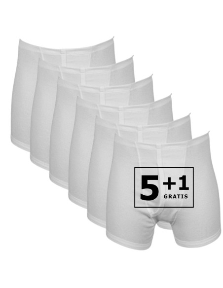 Beeren Heren sportbroek met Gulp 3579 6Pack Wit