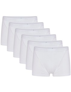 Beeren Heren boxershort Young (zachte micro stof) 6Pack Wit