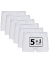 Beeren Heren boxershort Young (zachte micro stof) 6Pack Wit