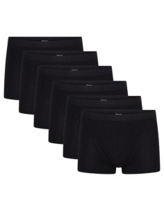 Beeren Heren boxershort Young (zachte micro stof) 6Pack Zwart