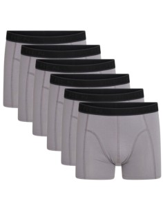 Beeren Heren boxershort Cotton Stretch Hugo 6Pack Grijs