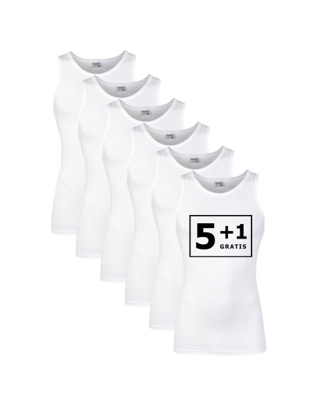 Beeren Heren singlet Comfort Feeling 6Pack Wit
