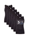 Beeren Heren singlet Comfort Feeling 6Pack Zwart