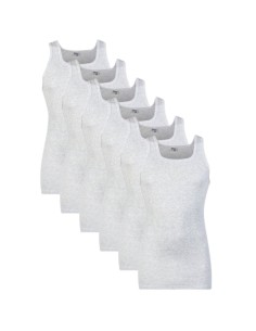 Beeren Heren singlet M3000 6Pack Grijs