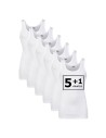 Beeren Heren singlet M3000 6Pack Wit