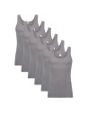 Beeren Heren singlet M3000 6Pack Donker Grijs