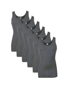 Beeren Heren singlet M55 6Pack Antraciet