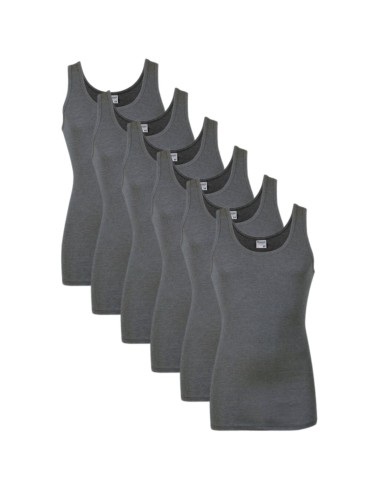 Beeren Heren singlet M55 6Pack Antraciet