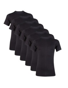 Beeren Heren T-shirt K.M. Comfort Feeling 6Pack Zwart