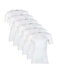 Beeren Heren T-shirt K.M. met O-hals M3000 6Pack Wit