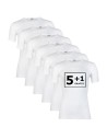 Beeren Heren T-shirt K.M. met O-hals M3000 6Pack Wit