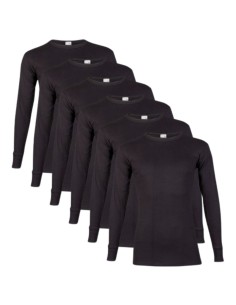 Beeren Heren T-shirt L.M. M3000 6Pack Zwart