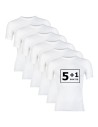 Beeren Heren T-shirt K.M. Young (zachte micro stof) 6Pack Wit