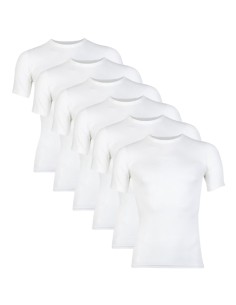 Beeren Heren T-shirt K.M. Young (zachte micro stof) 6Pack Wit