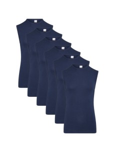 Beeren Heren mouwloos shirt M3000 6Pack Navy