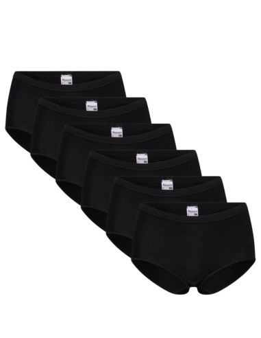 Beeren Dames slip Maxi Comfort Feeling 6Pack Zwart