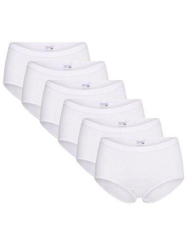 Beeren Dames slip Midi Comfort Feeling 6Pack Wit