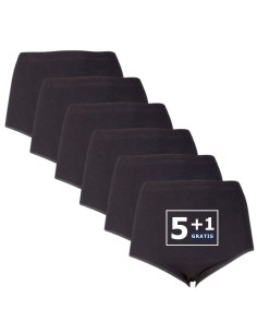 Beeren Dames tailleslip (Maxi) Briljant 6Pack Zwart