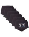 Beeren Dames tailleslip (Maxi) Briljant 6Pack Zwart
