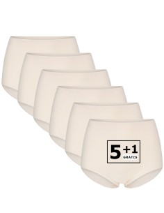 Beeren Dames tailleslip (Maxi) Briljant 6Pack Beige