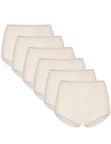 Beeren Dames tailleslip (Maxi) Briljant 6Pack Beige