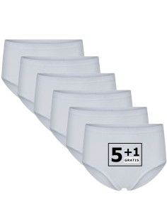 Beeren Dames heupslip (Midi) Briljant 6Pack Wit