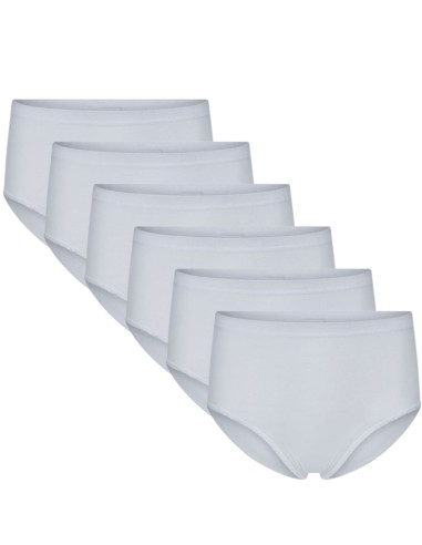 Beeren Dames heupslip (Midi) Briljant 6Pack Wit