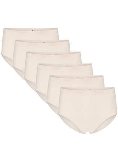 Beeren Dames heupslip (Midi) Briljant 6Pack Beige