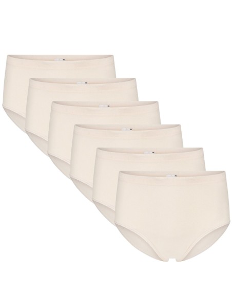Beeren Dames heupslip (Midi) Briljant 6Pack Beige