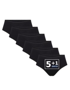 Beeren Dames Maxi String Elegance 6Pack Zwart