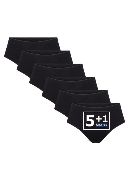 Beeren Dames Maxi String Elegance 6Pack Zwart