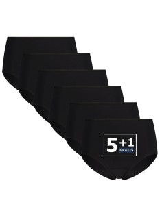 Beeren Dames Elegance Maxi Slip 6Pack Zwart