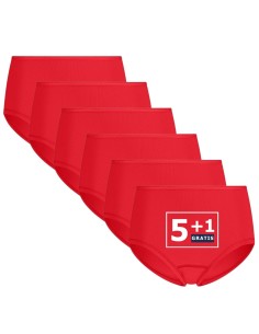 Beeren Dames Elegance Maxi Slip 6Pack Rood