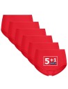 Beeren Dames Elegance Maxi Slip 6Pack Rood