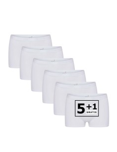 Beeren Dames boxershort Young 6Pack Wit