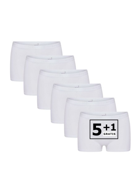 Beeren Dames boxershort Young 6Pack Wit