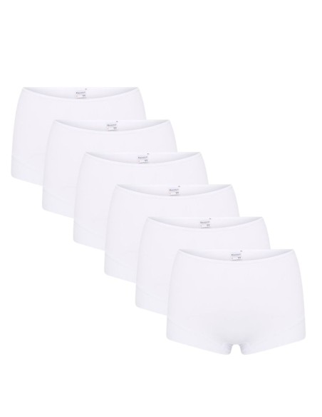 Beeren Dames Short Elegance 6Pack Wit