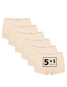 Beeren Dames Short Elegance 6Pack Beige